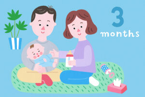 生後3ヶ月の赤ちゃん【専門家監修】発達の特徴やお世話のポイント、授乳間隔や注意点を解説
