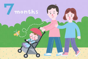 生後7ヶ月の赤ちゃん【専門家監修】発達の特徴やお世話のポイント、注意点やおすすめのおもちゃを解説
