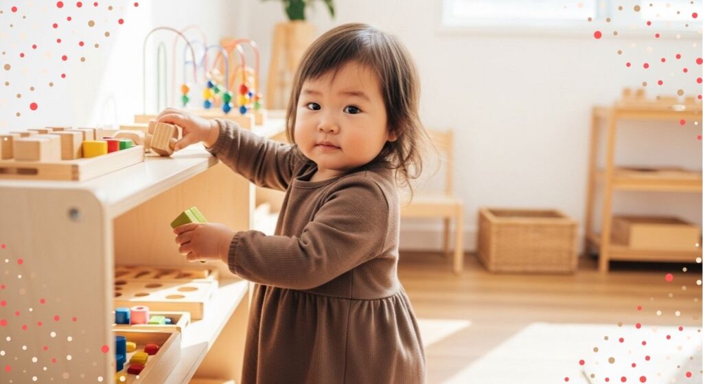 【保育士直伝】モンテッソーリおもちゃ棚の選び方と収納術!子どもの自立を促す環境づくり
