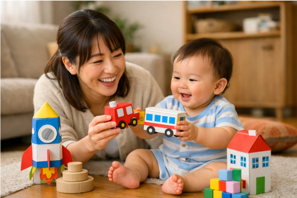 牛乳パックで作る0歳向けおもちゃ完全ガイド｜月齢別の作り方と発達を促す遊び方