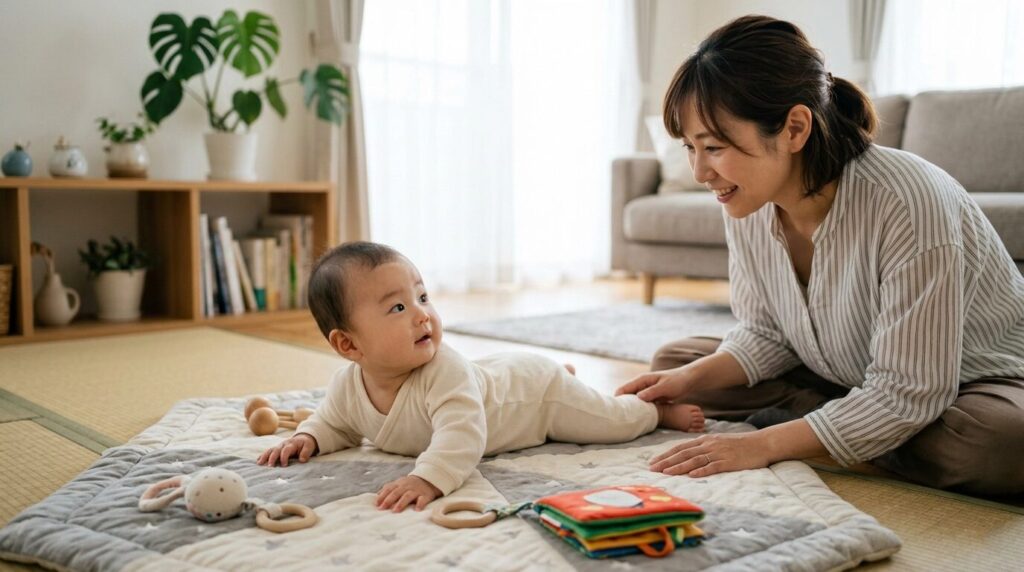 赤ちゃんが首を振るのはなぜ？月齢別の理由と気をつけたいサインを保育士が解説