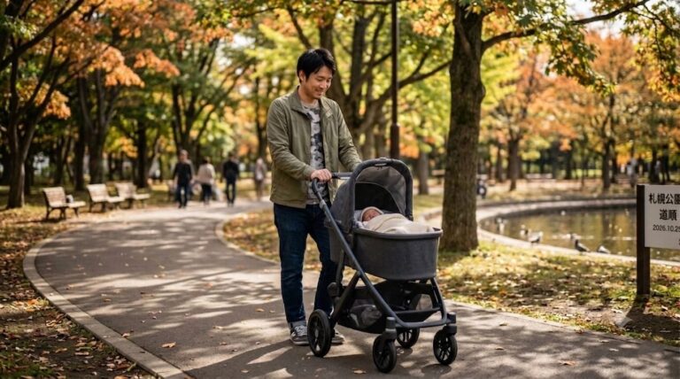 【保育士監修】生後1か月の外出はいつから？お散歩時間・持ち物・注意点