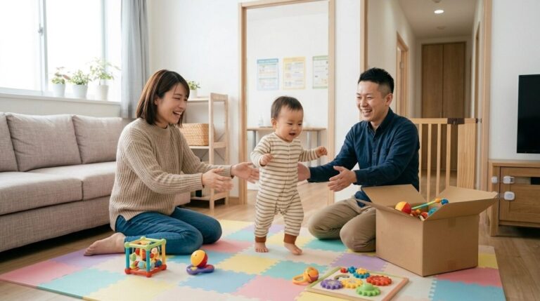 つたい歩きはいつから？【保育士監修】｜月齢の目安と促し方まとめ